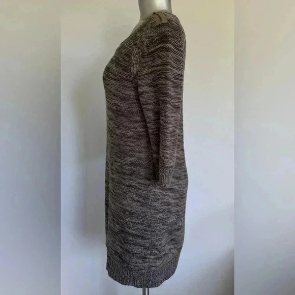 💟Beige Sweater Tunic 3/4  Sleeves - Picture 2 of 12